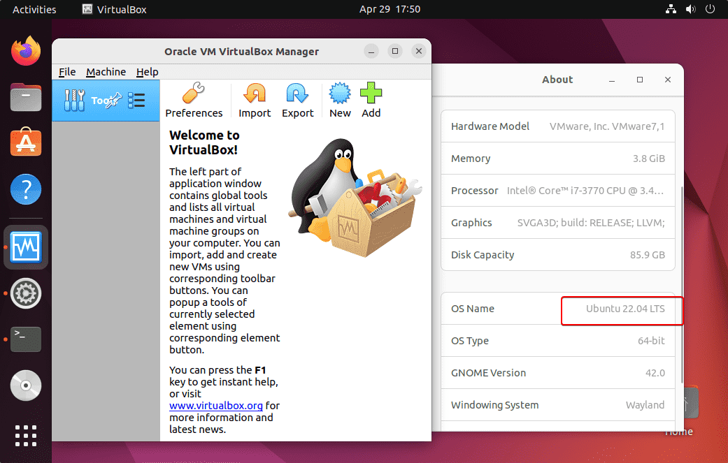 VirtualBox Install on Ubuntu 22.04 LTS