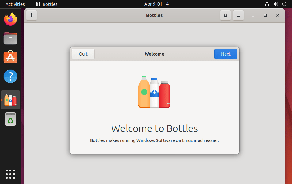 Welcome to Bottles