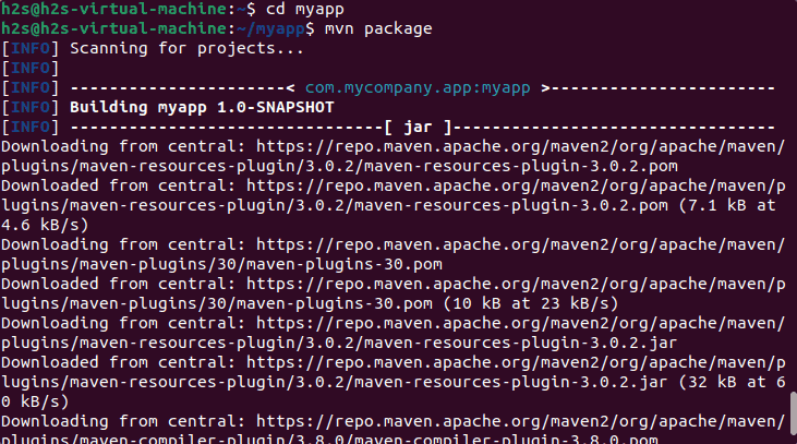 Create your first project Apache maven Ubuntu 22.04