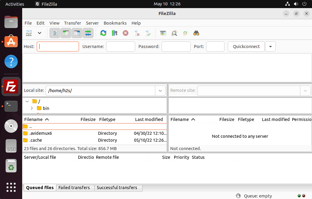 Install FileZilla on Ubuntu 22.04 LTS Jammy
