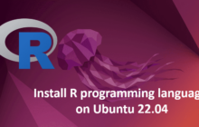 Install R programming language on Ubuntu 22.04
