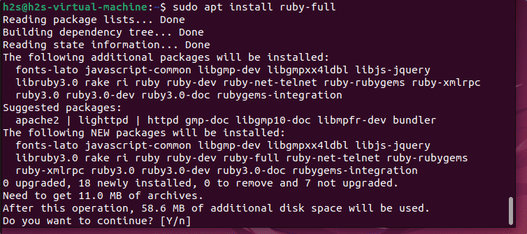 Install Ruby on Ubuntu 22.04
