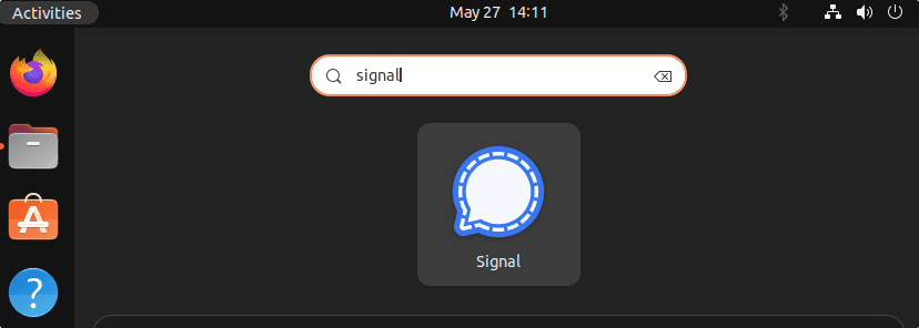 Launch signal app on Ubuntu Linux