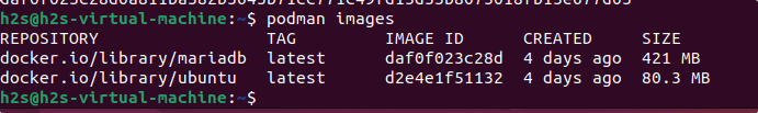 List container Images