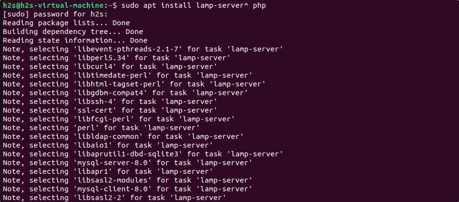 Install Lamp server on Ubuntu 22.04 or 20.04