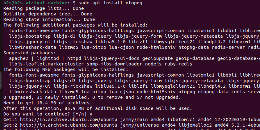 Install NTopng for Ubuntu 22.04