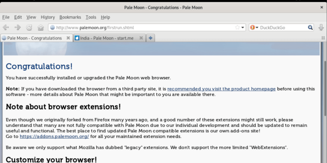 Install Pale Moon Browser on Debian 11 bullseye