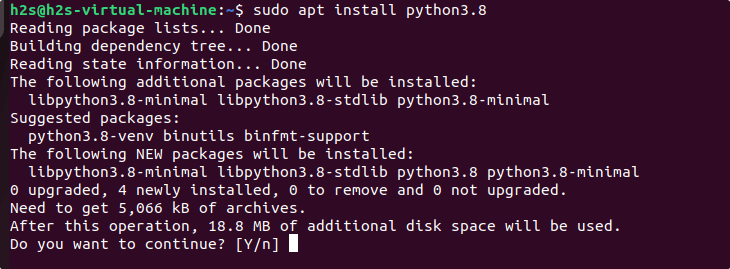 Install Python 3.8 on Ubuntu 22.04 Jammy