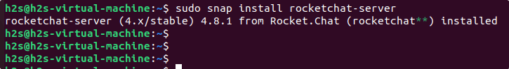 Rocket Chat Server SNAP command