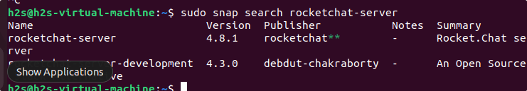 Rocket server package available through SNAP