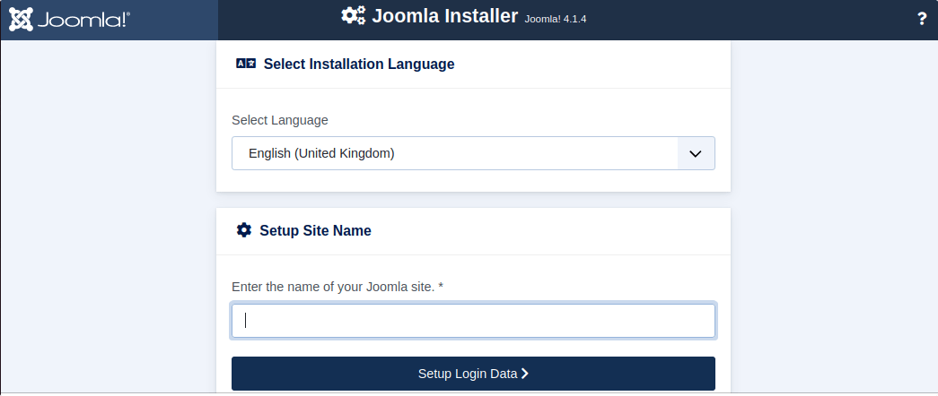 Configurer le site Web Joomla