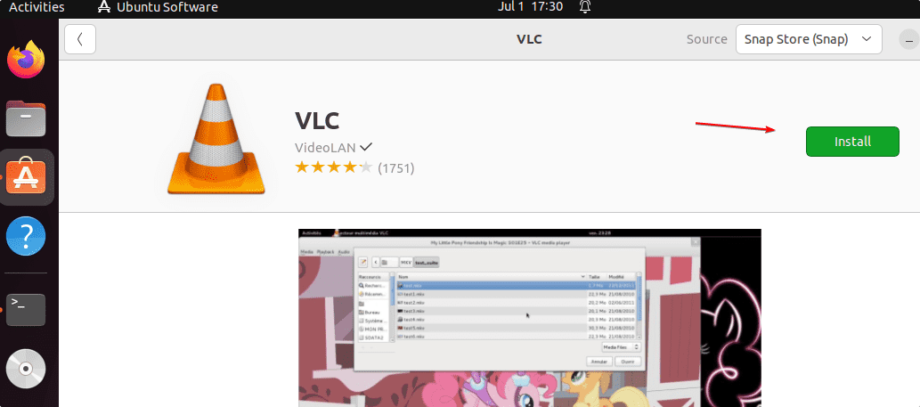 Download VLC Ubuntu GUI Software
