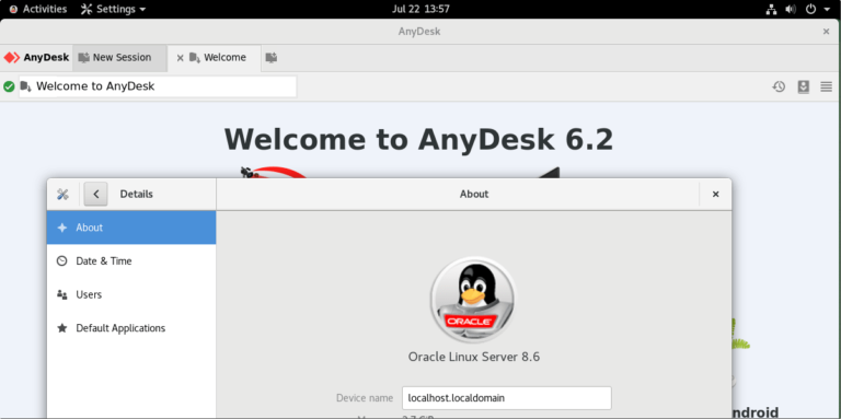 Install AnyDesk on Oracle Linux 8