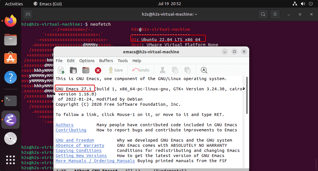 Install Emacs27 on Ubuntu 22.04 Jammy JellyFish