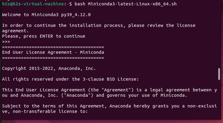 Install MiniConda3 on Ubuntu 22.04