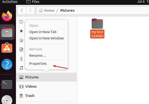 Network Share folder in Ubuntu 22.04