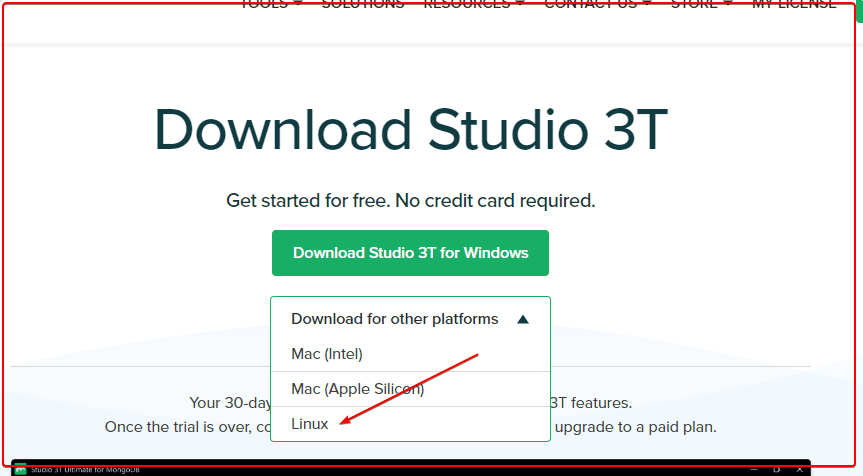 Download Studio 3T free Robo 3T Ubuntu 22.04