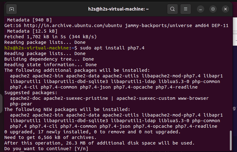 install PHP 7.4 on Ubuntu 22.04 1