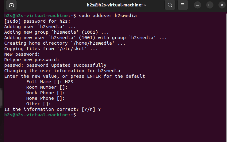 Add a new user on Ubuntu 22.04