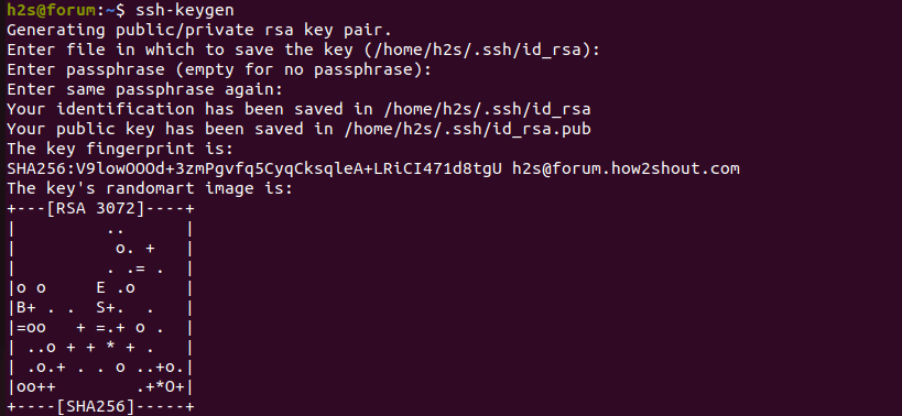 Generate Private and Public key for KVM