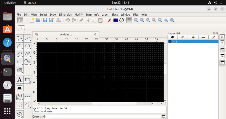 Install QCAD 2D on Ubuntu 22.04 LInux