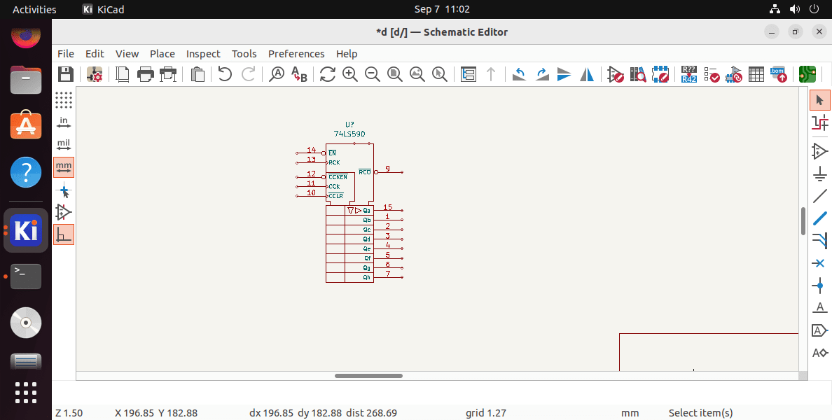 Linux schematic editor