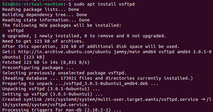 VSFTPD on Ubuntu 22.04