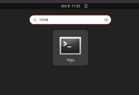 Run Tilda terminal on Ubuntu