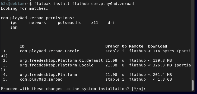 Use Flatpak to install o.A.D Debian 11