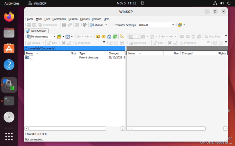 Install WinSCP on Ubuntu 22.04 Linux