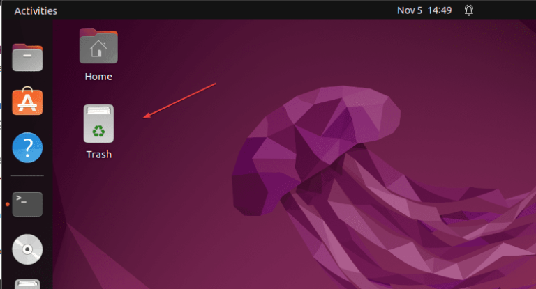 Restore Trash can icon in Ubuntu 22.04 Desktop