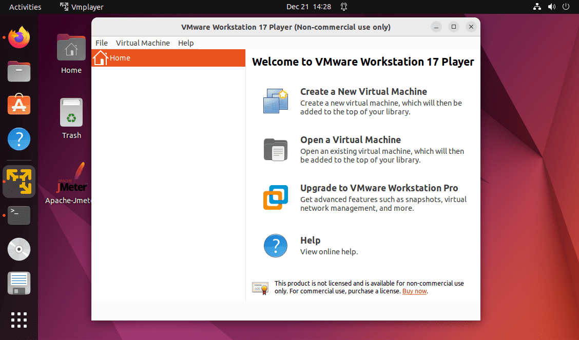 Install Vmware Workstation 17 Player on Ubuntu 22.04