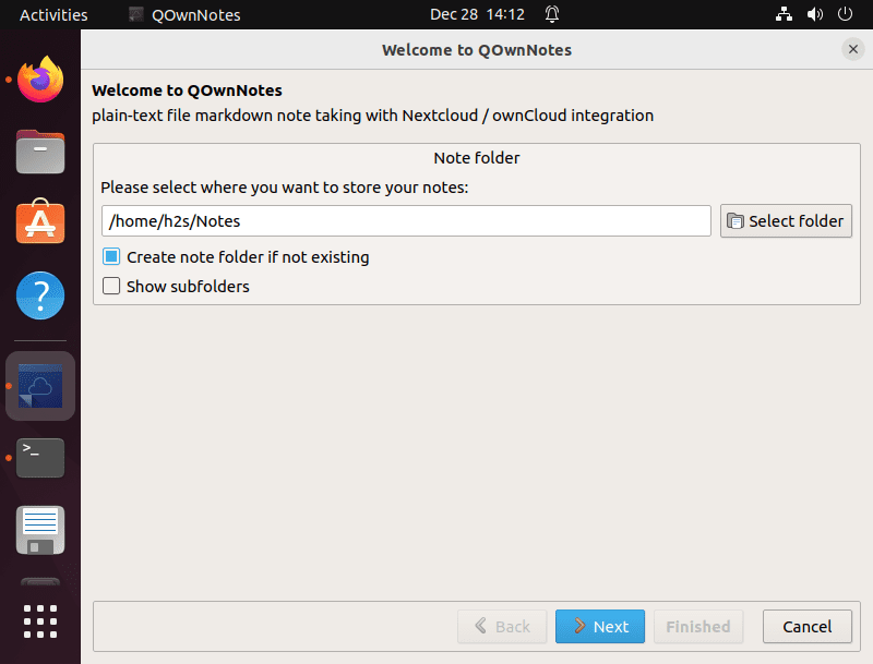 Qownnotes Setup pn Ubuntu 22.04 or 20.04