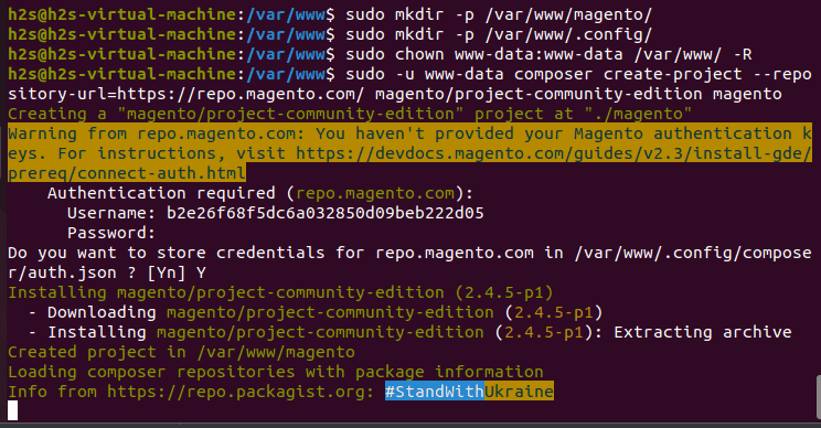 Install Magneto using Composer on Ubuntu 22.04