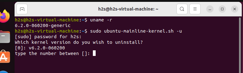 Uninstall Ubuntu Linux Kernel 6.2