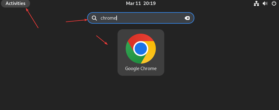 Run Google Chrome on Debian using GUI