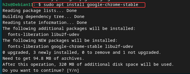 apt install google chrome stable debian