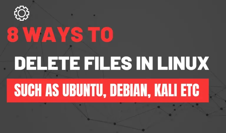 Commands to Delete Files in Linux ubuntu debian