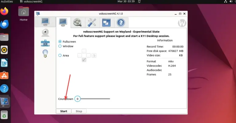 Installing vokoscreen NG on Ubuntu Linux for recording