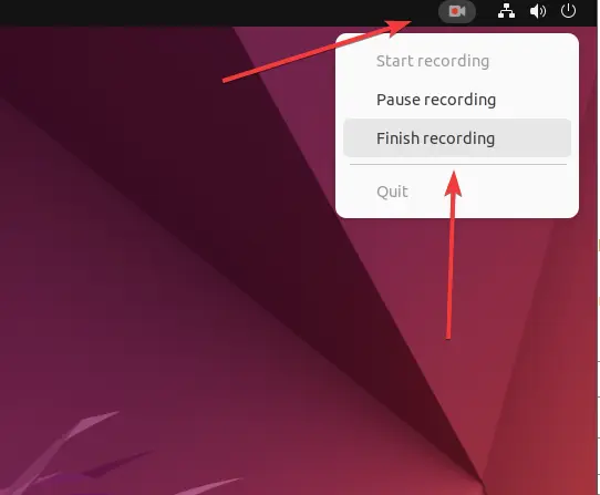 Stop or pause screen recording