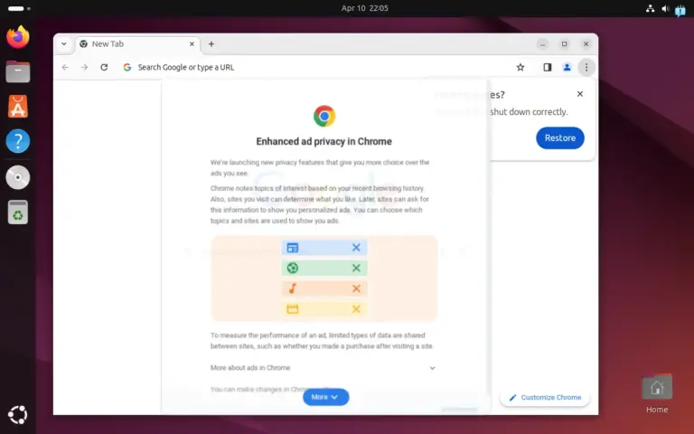 Installing Google Chrome browser in Ubuntu 24.04 LTS