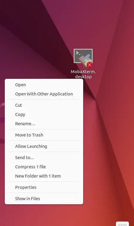 MobaXterm Desktop icon Linux