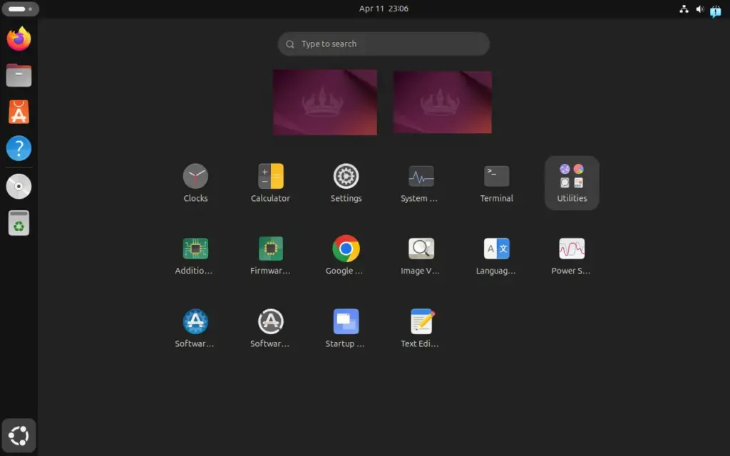 Ubuntu 24.04 LTS linux distro screenshot
