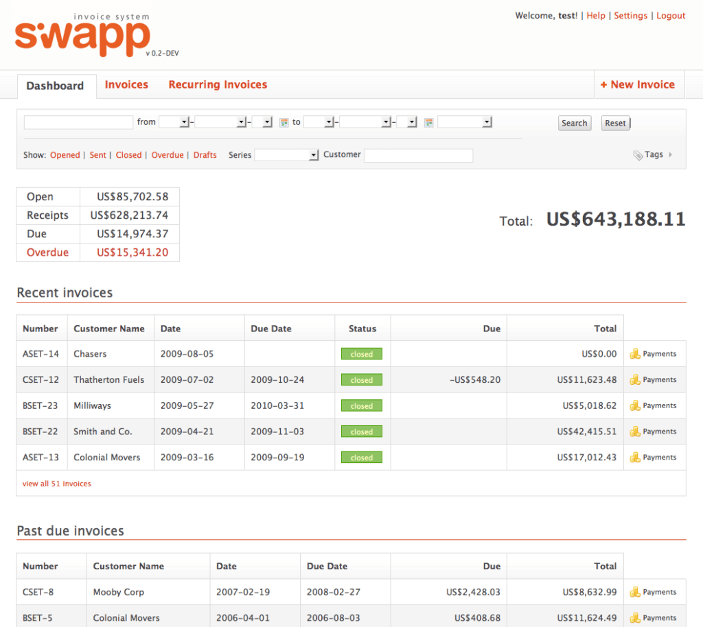 siwapp Invoice