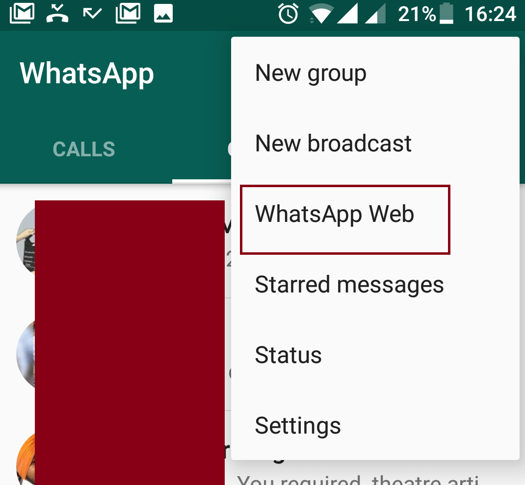 how to use whatsapp on laptop without bluestacks