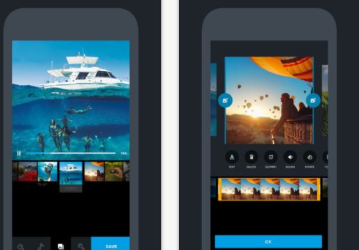 Quik GoPro Video Editor to edit clips with music