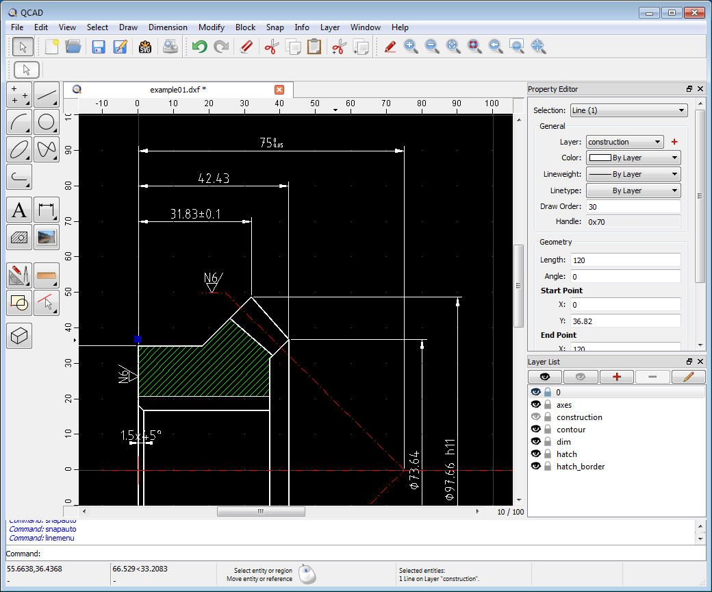 qcad3 windows CAD software