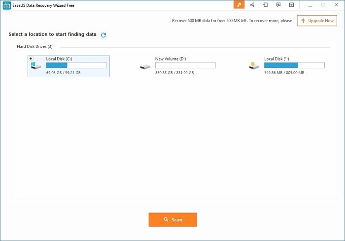 EaseUS Data Recovery Interface review