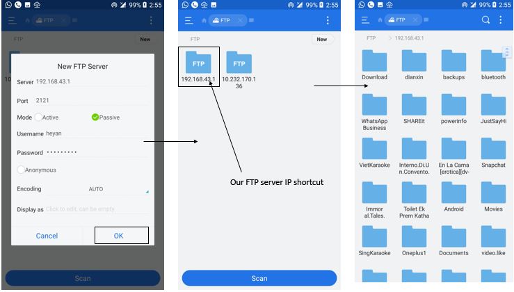 android file manager ftp server