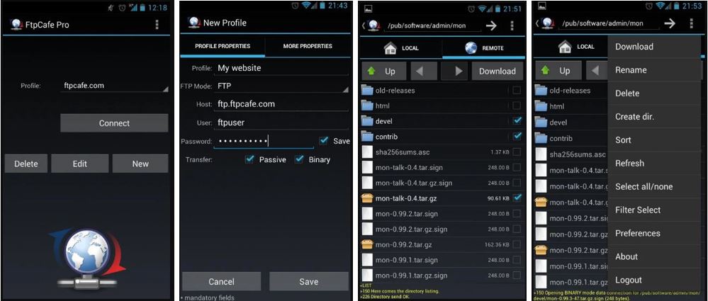 ftp client for android, ftp app android, best android ftp client